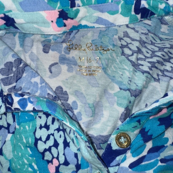 Lilly Pulitzer Amelia Polo Dress in Wave After Wave - Picture 4 of 4